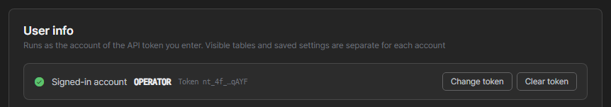User info after the token is verified