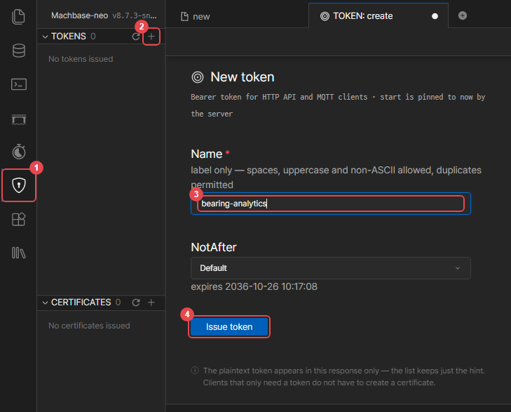 Create a Neo API token